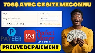 Voici comment jai gagné 706 avec PAYEER grâce à ce site [upl. by Lantha]