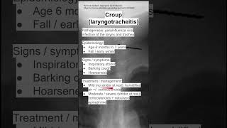 Croup laryngotracheitis [upl. by Ahsac975]