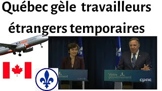 Québec gèle pour 6 mois les permis pour travailleurs étrangers temporaires [upl. by Ahseim]