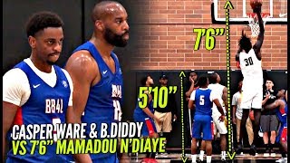 Baron Davis amp 510 Casper Ware vs 76 Mamadou NDiaye Got POPPIN at The Drew [upl. by Aneehsak]