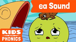 ea  Fun Phonics  How to Read  Made by Kids vs Phonics [upl. by Eekcaj]