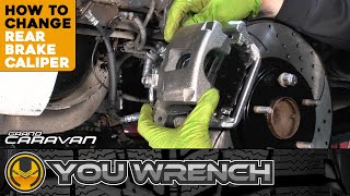 How to Change REAR Brake Caliper  GRAND CARAVAN 20082021 [upl. by Chisholm]