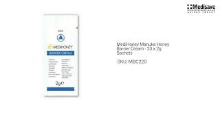 MediHoney Manuka Honey Barrier Cream 20 x 2g Sachets MBC220 [upl. by Atnad858]