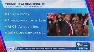 Former President Trump to rally in Albuquerque [upl. by Baer741]