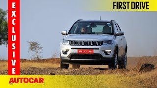 Jeep Compass  Exclusive First Drive  Autocar India [upl. by Nnaeirelav]