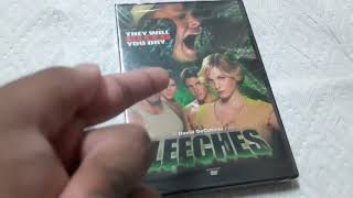 LEECHES 2003 ASYLUM HOME ENTERTAINMENT DVD UNBOXING REVIEW [upl. by Nylinnej950]