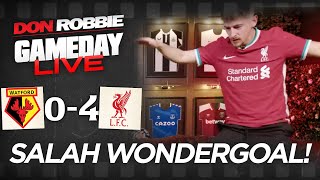 Salah WONDERGOAL Doyle Starts Dancing 🕺 Watford 04 Liverpool [upl. by Bak499]