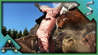 ATTACKED FROM THE SKY amp STEALING FROM THE BEAVER ARMY  Ark RAGNAROK  BUSH PEOPLE S2E6 [upl. by Anavlis]