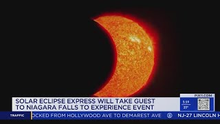 Solar Eclipse Express to take people from NYC to Niagara Falls for 4K per person [upl. by Assilac576]