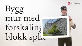 Bygg mur med forskalingsblokk splitt [upl. by Agosto127]