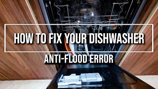 How to fix your dishwasher Quick and easy repair Overflow error Cleaning the sensors [upl. by Estes]