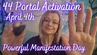 44 portal activation April 4th 2024 Manifestation Reiki healing 4424 gateway [upl. by Resarf108]