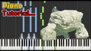 Piano Tutorial The Legend of Zelda Breath of the Wild  Stone Talus Battle Theme [upl. by Oalsecnew926]