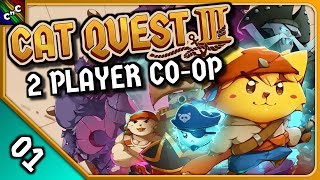 CAT QUEST 3 CO OP GAMEPLAY  Cat Quest III MULTIPLAYER Lets Play Episode 1  Couch Plays [upl. by Neveda]