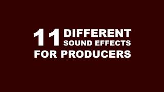 11 SOUND EFFECTS High Quality  RampBTrapHipHopRapRemixDubstep  Popular in 2020 [upl. by Atyekram]