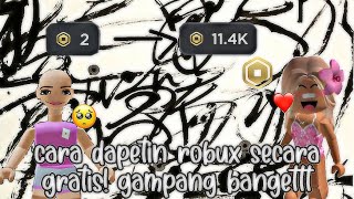 CARA DAPETIN ROBUX GRATIS GAMPANG BANGET💸😜 robloxtrend robuxgratis [upl. by Nojed]