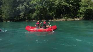 Flussfahrt auf der Aare mit Schlauchboot [upl. by Barabbas]