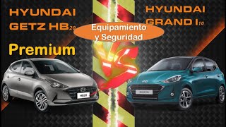 Hyundai Getz HB20 vs Hyundai Grand I10 Hb Seguridad y Equipamiento [upl. by Normalie947]