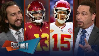 Mahomes Lamar amp Caleb Williams feature in latest Mahomes Mountain tiers  NFL  FIRST THINGS FIRST [upl. by Rachelle64]