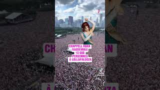 La sensation pop du moment Chappel Roan a rassemblé 10 000 personnes à lollapalooza à Chicago  🤯🤩 [upl. by Jorey]