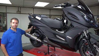 YASUNI Exhaust Kymco KXCT 300 Assembly Tutorial [upl. by Ahseim]