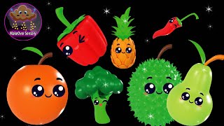 Funky Veggies Dance Party Baby Sensory Summer Fun amp Adventure High Contrast animation for toddler [upl. by Leunamesoj]