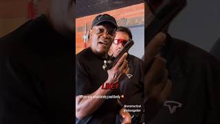 Samuel L Jackson action training at TaranTactical amp TetianaGaidar What samueljackson movie [upl. by Harman65]