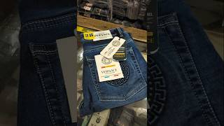 VERSACE BASIC DENIM JEANS WHATSAPP NUMBER 9137323563 denim versace shorts tranding jeansstyle [upl. by Eeliak]