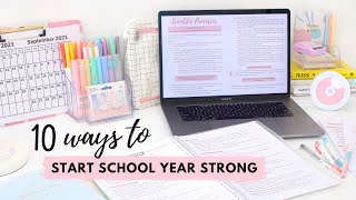 How to Prepare for a New School Year 📝 10 ways to start the school year strong 💪 [upl. by Domel]