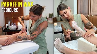 Relaxing Luxury Paraffin Wax Pedicure Tutorial [upl. by Nnylyahs600]