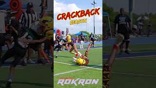 BoneCrushing Crackback Block Sends Defender Flying 💣 ⚡️ shorts YouthFootball [upl. by Kinsman]