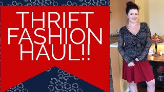 PLUS SIZE BIG THRIFT FASHION HAUL [upl. by Oiludbo]