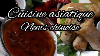 nems recette لفائف الربيع ، وصفة صينية👘 [upl. by Ahsenauj]