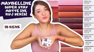 Maybelline Super Stay Matte Ink Lip  Hand Swatches ✨Lipsticks for Indian Skin Tone [upl. by Goodwin]