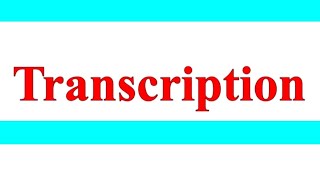 Transcription Molecular Basis Of Inheritance [upl. by Ardy]