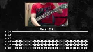 Linkin Park  Points Of Authority Guitar Tutorial w Tabs By Kirjai [upl. by Elfie7]