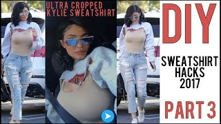 DIY Kylie Jenner Sweatshirt Hack Part 3  by Orly Shani [upl. by Charters]