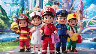 Community Helpers Song for Kids  Fireman Policeman Doctor and More  Our Helpers [upl. by Gorges]