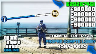 CRÉER SON PROPRE COMPTE LOBBY DE A à Z SUR GTA 5 ONLINE EN 168 SOLO PARTIE 2 [upl. by Aserehc453]