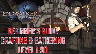 Final Fantasy XIV  Beginners Crafting amp Gathering Guide Level 190 Full Guide [upl. by Shutz]