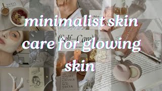 Minimalist skin care routine that every girl must need to know  skin care for glowing skin [upl. by Trebron]