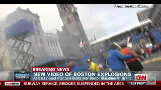 Raw video Boston Marathon bombings [upl. by Nissy]