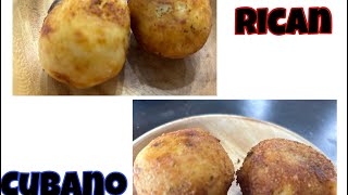 Rellenos de Papas o Papas Rellenas estilo Boricua y Cubano 2 versiones [upl. by Lalittah]