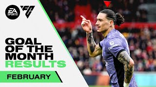 Goal of the Month  BEST Strikes From February  Danns Nunez Van Dijk [upl. by Tacklind439]