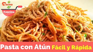 🍝 PASTA CON ATUN  Tuna Pasta LaCocinaMeFascina [upl. by Rosner69]