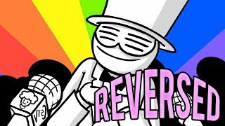 EVERYBODY DO THE FLOP asdfmovie song Reverse BACKWARDS [upl. by Eraste]