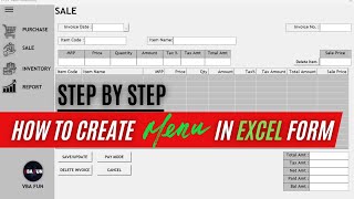 How to Create Menu Button with One Code in Userform  PoS Sale Purchase amp Inventory Software Pt9 [upl. by Ben404]