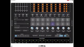 Guitar strum pattern made with Midi Strummer on iOS [upl. by Karlise]