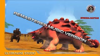 Ankylosaurus VS Arctodus Simus REMASTERED MUSIC  FANMADE pong1977 music [upl. by Powder557]