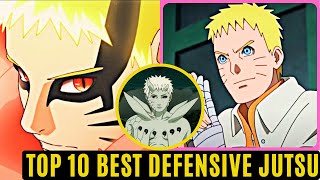 NARUTO Top 10 Best Defensive Jutsu In Naruto History Ranked [upl. by Corty690]